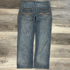 Vintage 2000s Mecca Mid Wash Blue Men 36x30 Loose Baggy Denim Jeans‎ Hip Hop